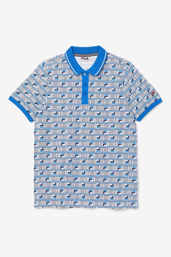 Fila Polo Gianni Mens Blue - India ULP-807145